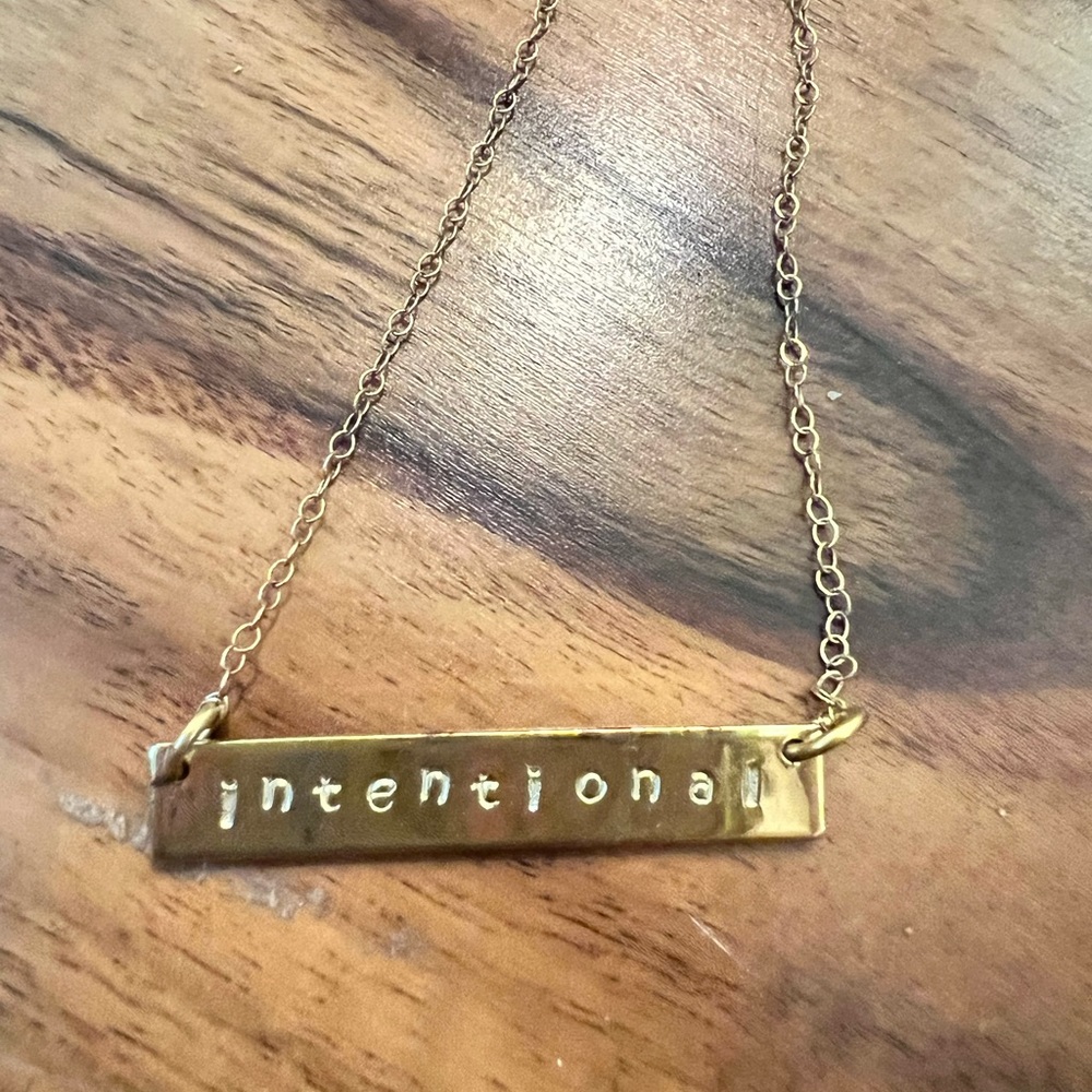 Intentional Gold Necklace